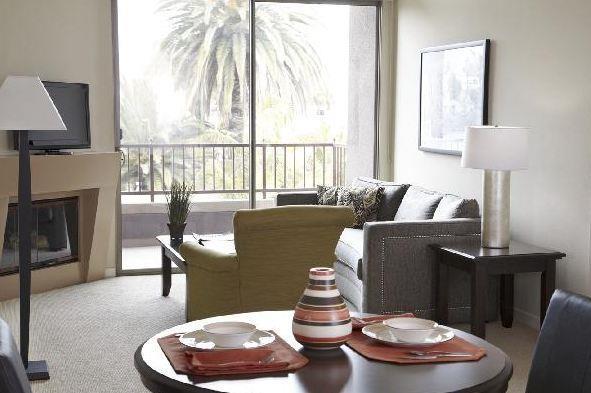 Oakwood At Palazzo East Hotell Los Angeles Rum bild